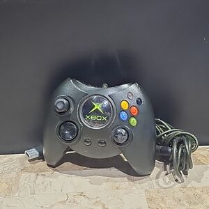 Xbox Duke Controller OEM Microsoft Original X08-17160‎ w/ Breakaway Cable Works